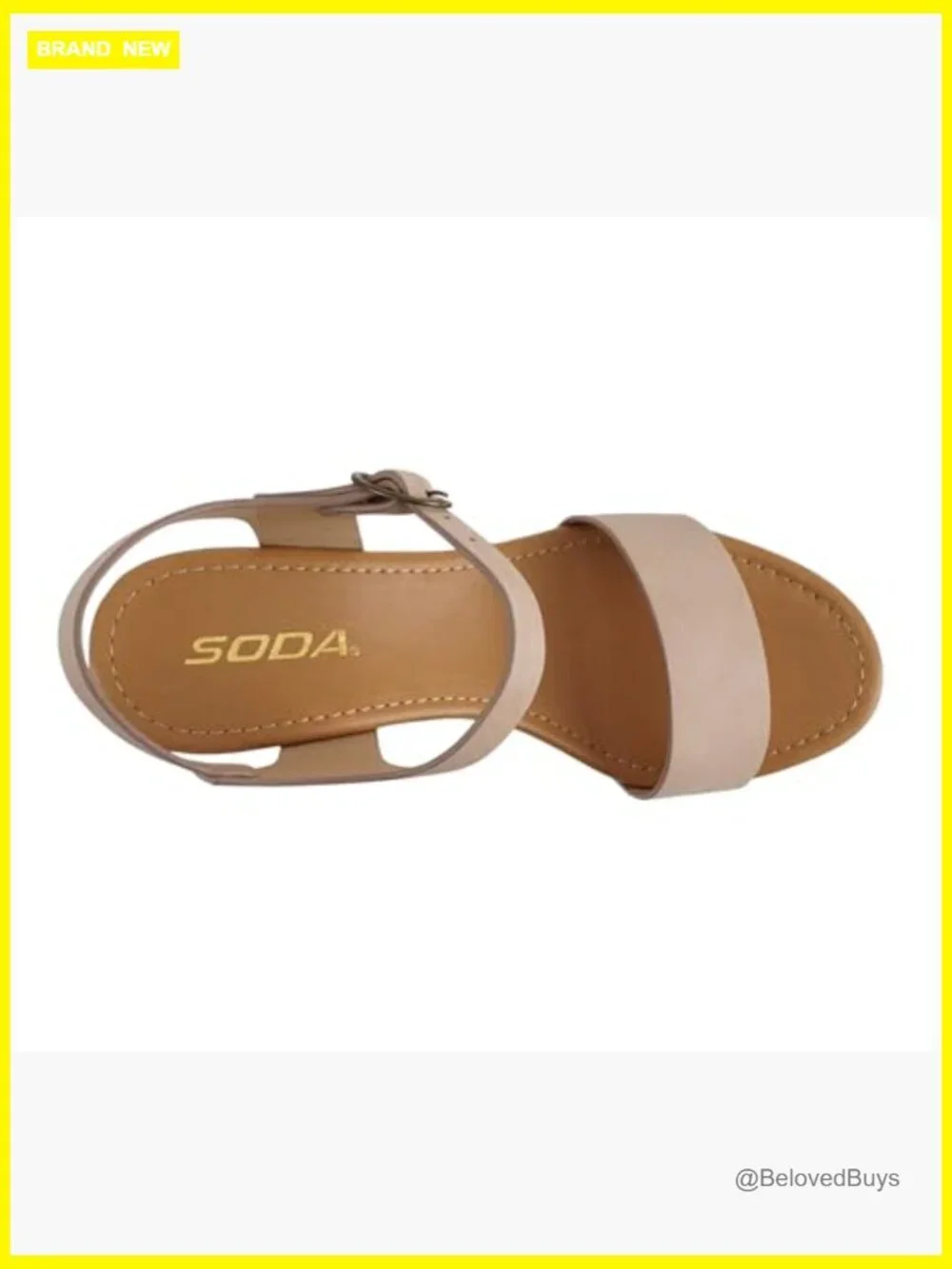 Women's Studded Wedge Sandal with Ankle Strap